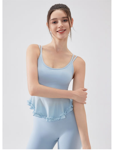 Top Deportivo Yoga con Encaje Espalda Descubierta - Tela Respirable Fanxin Air Sense - Image 24