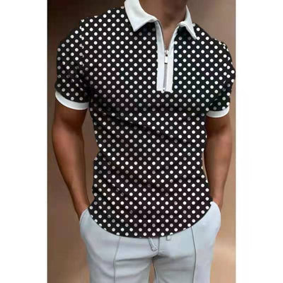 Polo Shirt Tejido Jacquard con Cierre - Camiseta Elegante para Hombre - Image 21