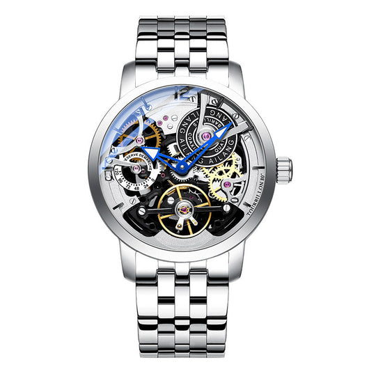 Reloj Automático Mecánico para Hombre con Esfera Transparente y Resistencia al Agua - Image 16