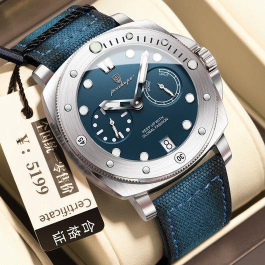 Reloj de Cuarzo Multifuncional Impermeable para Hombre con Esfera Luminosa - Image 12