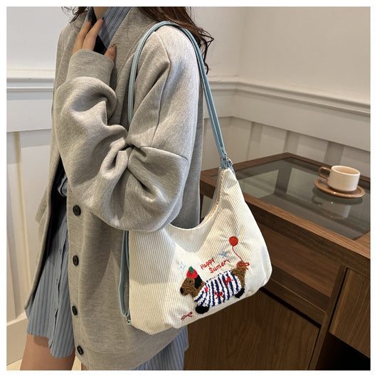 Bolso Tote Retro de Gran Capacidad para Mujer - Bolsa Casual de Hombro - Image 37