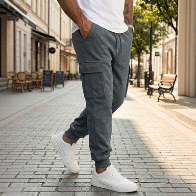 Pantalones de Trabajo Casual para Hombre con Múltiples Bolsillos y Cordón Ajustable - Image 10