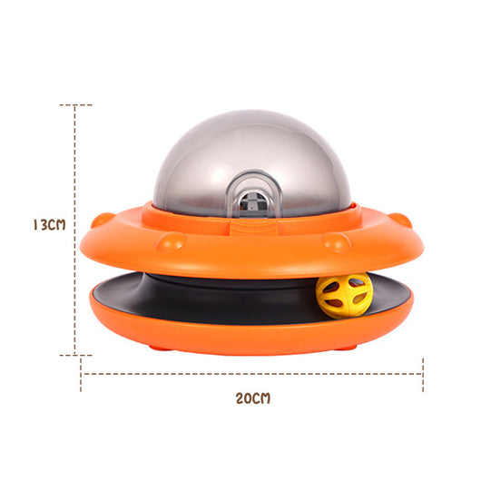 Comedero Interactivo UFO para Gatos - Juguete Educativo y Puzzle 2 en 1 - Image 6