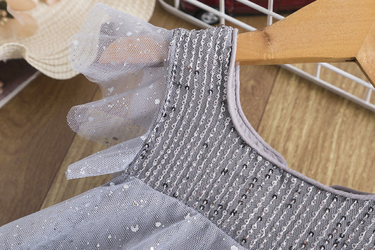 Vestido de Niña con Lentejuelas y Malla Brillante - Image 27