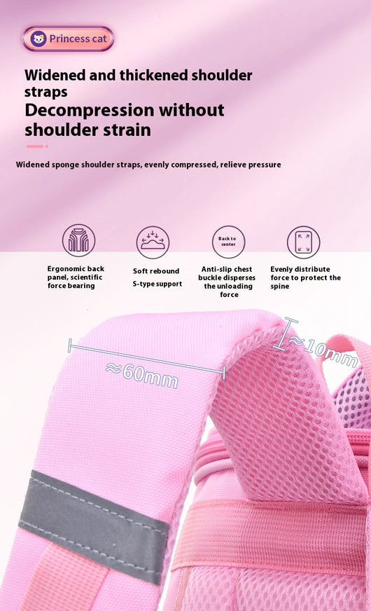 Mochila Escolar Protectora de Columna Vertebral con Gran Capacidad - Image 14