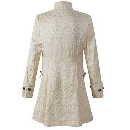Esmoquin Punk Vintage con Cuello Alto y Doble Botonadura - Image 12