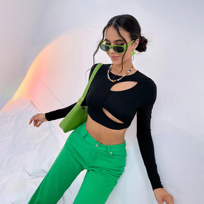 Blusa Elegante de Manga Larga con Detalles Calados - Image 6