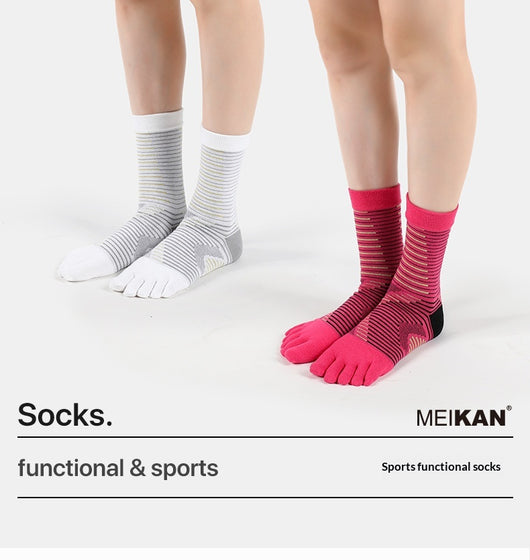 Calcetines Deportivos Five-Finger Antideslizantes para Maratón - Image 9