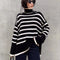 Suéter Cuello Alto Mujer Oversized Cómodo y Abrigador