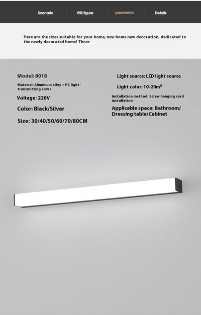 Espejo LED para Baño con Luz Integrada - Instalación sin Taladro - Image 8
