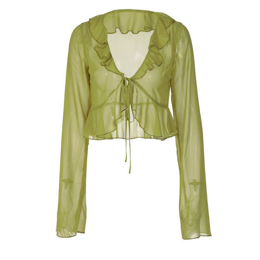 Blusa Transparente Escote Profundo Fungus Edge - Image 5