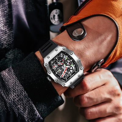 Reloj de Pulsera Hombre Calavera Correa Silicona Cuarzo - Image 10