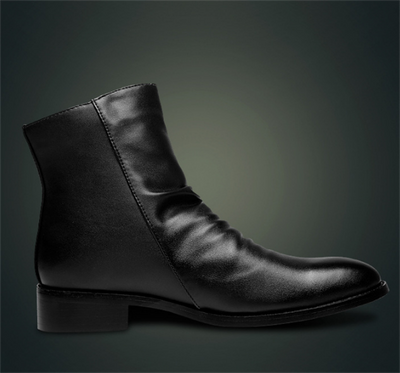 Botas Altas de Cuero para Hombre con Punta Afilada - Calidez y Estilo - Image 7