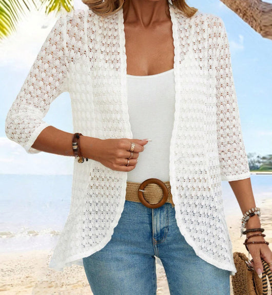 Chaqueta de Playa de Encaje Elegante y Versátil - Image 6