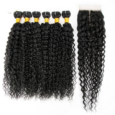 Set de 7 Piezas de Cabello Humano Rizado - Extensiones Cortina Rizos Naturales - Image 10