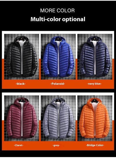 Chaqueta Ligera de Algodón con Capucha para Hombre - Image 21