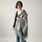 Capa Poncho con Capucha y Aislamiento de Aire Engrosado