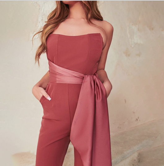 Jumpsuit Palazzo Mujer Cuello V - Diseño Rejuvenecedor Tendencia Net - Image 7