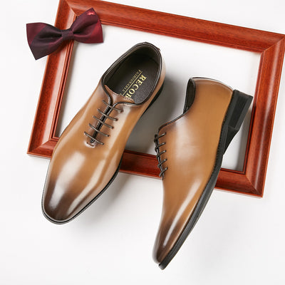 Zapatos Formales de Cuero Pulido a Mano - Calzado Ejecutivo con Cordones para Caballeros - Image 4