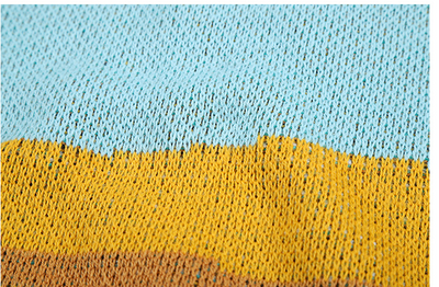 Playera de Cuello Redondo con Combinación de Colores Europeo-Americana - Image 7