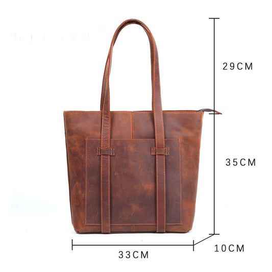 Bolso de Hombro para Mujer en Cuero Genuino - Capacidad Extra Grande - Image 2