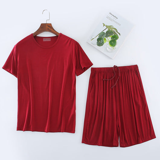 Conjunto de Pijama Modal para Hombre - Camiseta y Shorts - Image 5