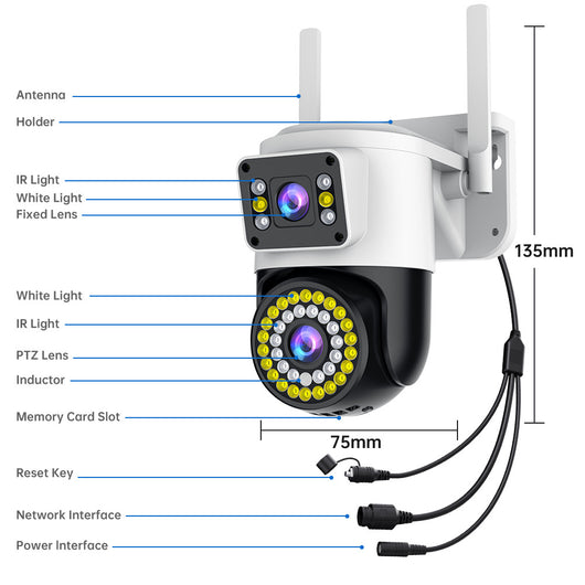 Binoculares de Vigilancia WiFi con Visión Nocturna y Pantalla Dual - Image 16