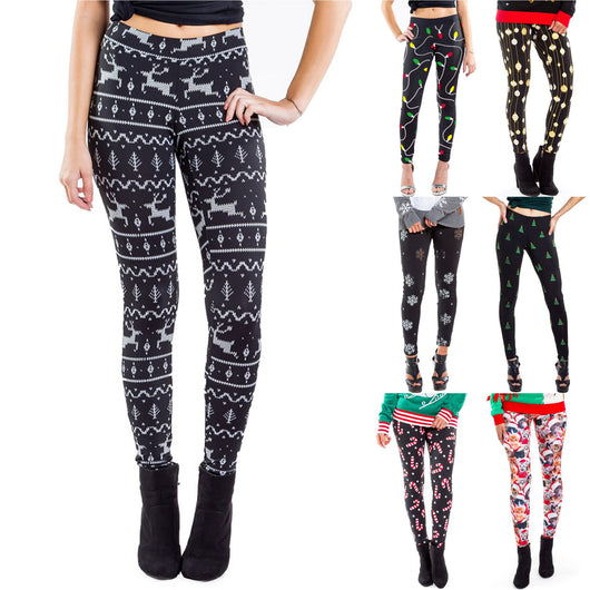 Pantalones Slim Fit Estampado Navideño - Image 19