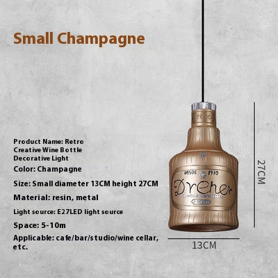 Lámpara Colgante Botella de Vino con Luz LED Creativa - Image 11