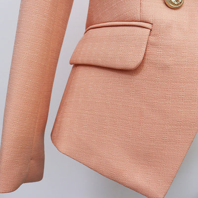 Blazer de Lino Doble Botonadura Slim para Mujer - Image 8