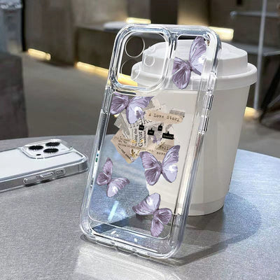 Funda Mariposa Púrpura Estilo Instagram - Protección Silicona - Image 5