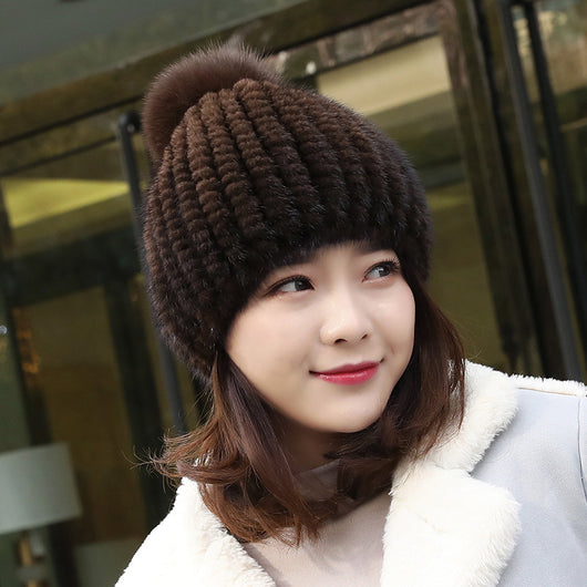 Gorro de Piel de Visón Coreano Premium - Calidez y Lujo - Image 4