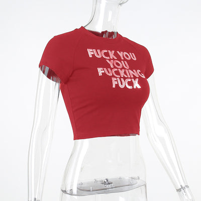 Crop Top Estilo Hong Kong con Lentejuelas y Letras - Ajustado y Casual - Image 38