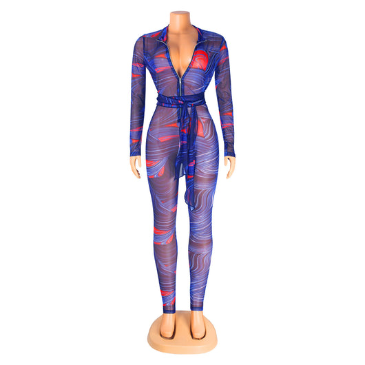 Jumpsuit Transparente de Manga Larga para Discoteca - Image 21