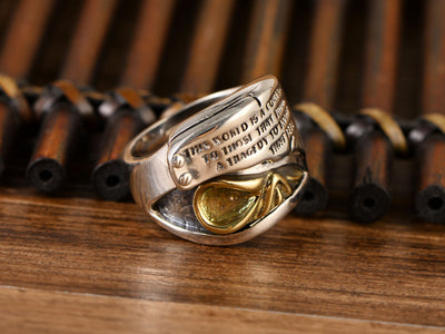 Anillo Retro de Plata 925 Negro para Hombre - Image 12