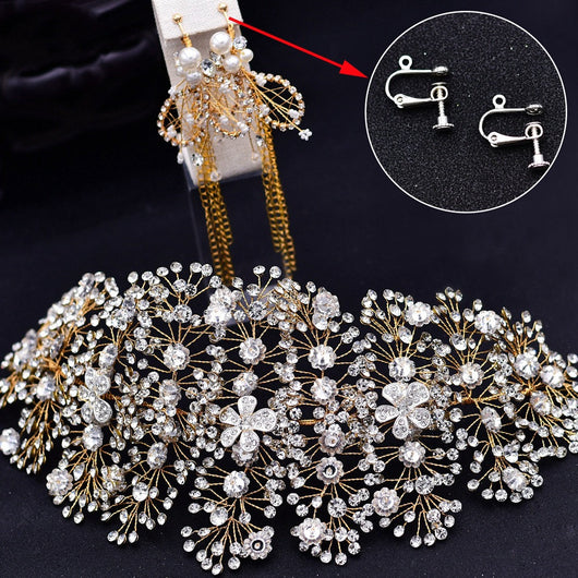 Accesorios para el Cabello Nupcial con Cristales Rhinestone Hechos a Mano - Image 5