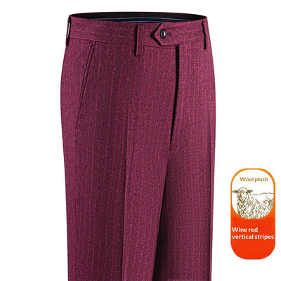 Pantalones de Vestir Clásicos Hombre Talle Alto Pierna Recta sin Arrugas - Image 5