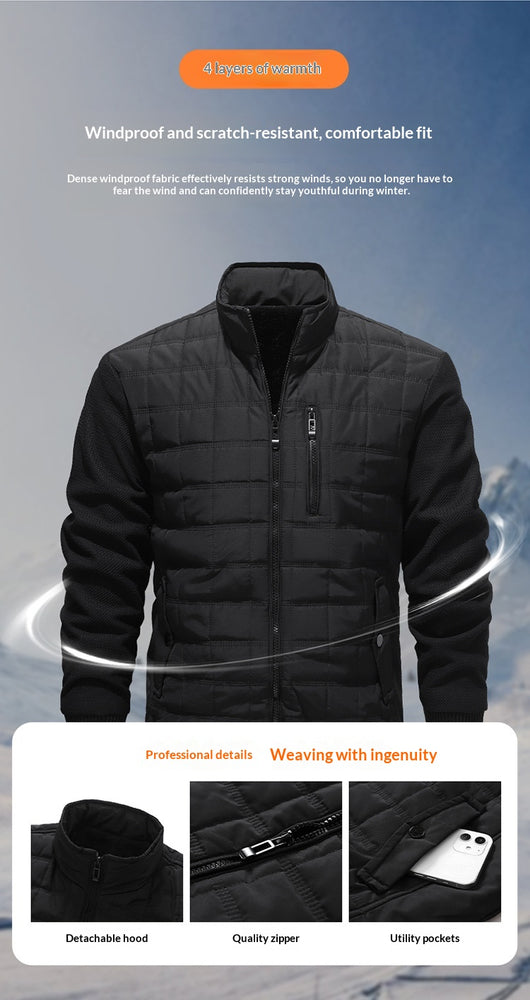 Chaqueta Casual de Cuadros para Hombre - Manga Larga Versátil - Image 9