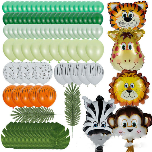 Juego de Globos Tigre Verde Oscuro para Fiestas - Image 10