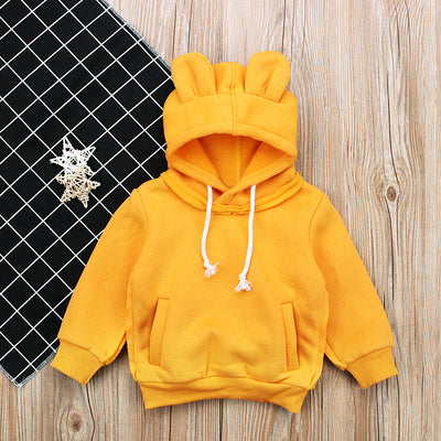 Sudadera con Capucha y Orejas de Osito - Manga Larga en Felpa - Image 3