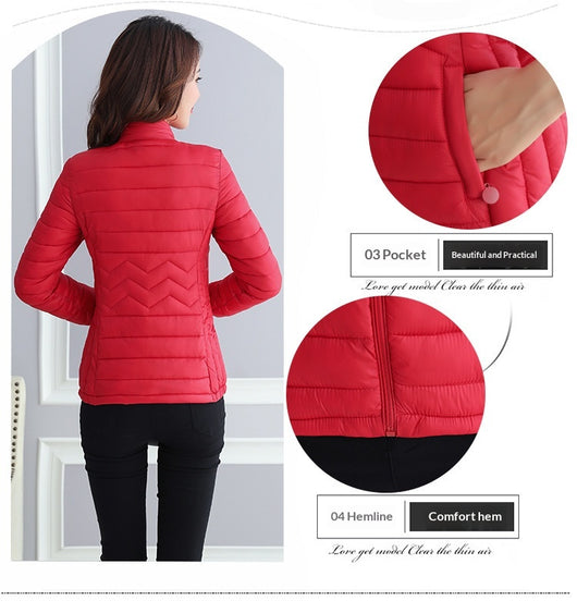 Abrigo Corto Slim Fit de Algodón Ligero para Mujer - Image 14
