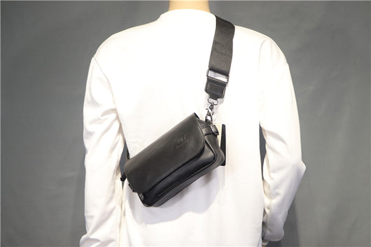 Bolsa Mensajera Hombre Banda Ancha Liso - Image 4