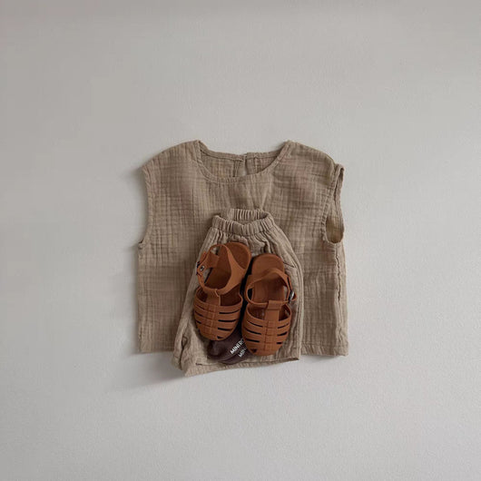 Conjunto de Shorts y Chaleco Transpirable a Juego para Niños - Image 13