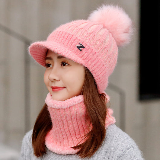 Gorro de Lana Tejido Abrigado a Prueba de Viento con Forro Polar - Image 8