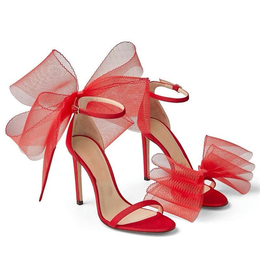 Zapatos de Tacón Alto Asimétricos con Flor para Bodas y Eventos - Image 9