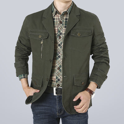 Chaqueta de Algodón Premium para Hombre - Estilo Casual Versátil