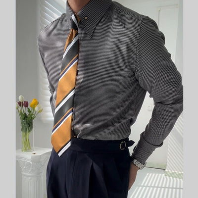Camisa Formal Cuello Imperio Sin Planchado para Caballero