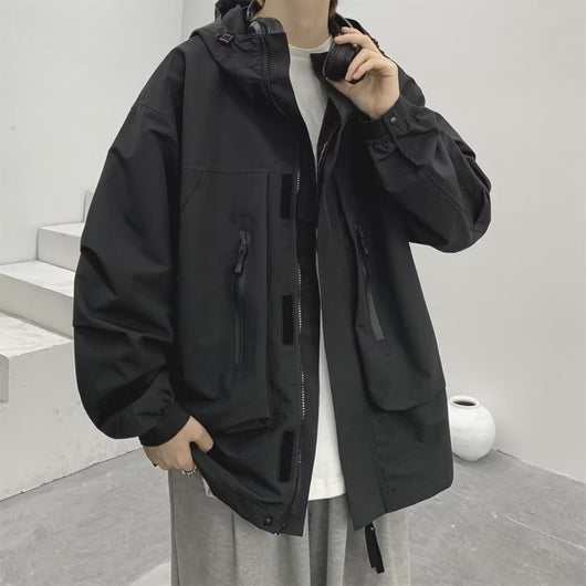 Conjunto de Trabajo Shell Jacket con Gorro y Overol para Hombre - Image 8