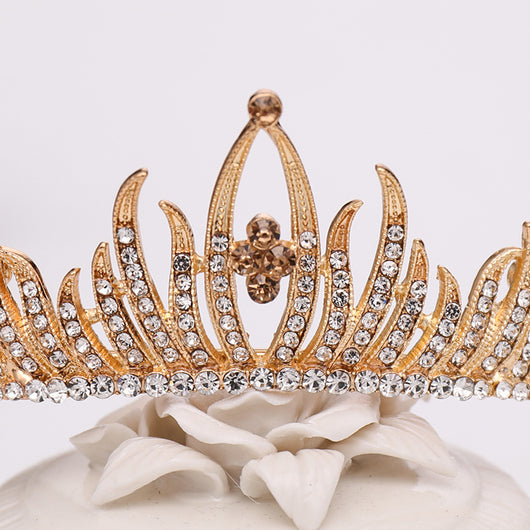 Corona de Cumpleaños para Niña, Tiara de Pasarela con Pedrería - Image 17