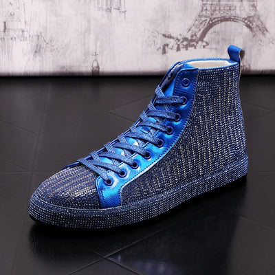 Botas Martin para Hombre con Detalles de Cristal Rhinestone - Image 14